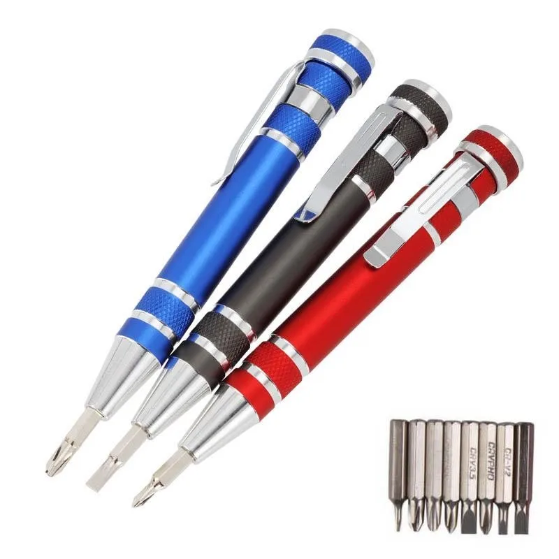 Карманная отвертка в виде ручки 8 in 1 Precision Pocket Screwdriver | Инструменты