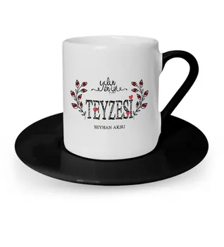 

Personalized The Year 'S Best Teyzesi Black Turkish coffee Cup