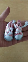 Accesorios de muñeca BJD para niñas, zapatos de muñeca BJD de 5cm de lona de alta calidad, zapatillas de deporte de Color caramelo, juguetes para niñas, zapatos de moda para muñecas, 1/6