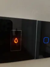 Glass-Switch-Panel Controler Touch-Switch Fire-Line Minitiger Smart Home 3-Gang Single