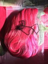 HENRY MARGU-Peluca de cabello sintético para mujer, largo ondulado, ombré, negro, rojo rosado, fiesta de Cosplay, a diario, de alta temperatura