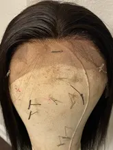 Luvin-pelucas de cabello humano para mujeres negras, barato, 180, 250 de densidad, 30, 40 pulgadas, liso, sin pegamento, Frontal, brasileño