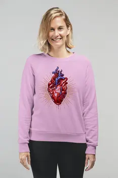 

Angemiel Wear Blue Veins Are Heart Women Sweatshirts