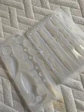 Molde de resina Epoxy para llaveros, accesorio de cristal artesanal, para defensa de los dedos, colgante, llavero, espejo, molde de silicona para Resina