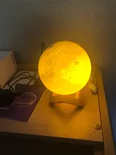 Night-Light Moon-Lamp Touch-Switch Bedroom-Decoration LED Birthday-Gift 3d-Print Rechargeable