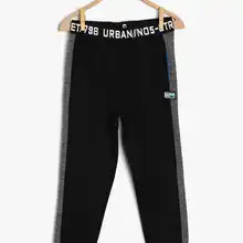 Coton Kids/черный спортивный костюм с принтом для мальчиков