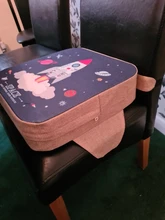 JXM-cojín elevador para silla de comedor de bebé, cojín para asiento de silla con dibujos animados para niños, elevación de silla de paseo