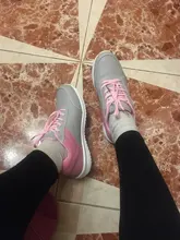 Zapatillas de deporte de cuero sintético para mujer, zapatos informales transpirables planos para correr