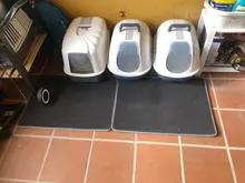 Alfombra mascota suministros alfombra arena sanitaria para gato estera de baño impermeable mascotas cazador perro plegable casa limpia gatos EVA antideslizante esteras alfombra