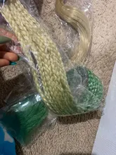 AZQUEEN-coleta trenzada sintética de 24 pulgadas con banda de goma, Anillo para el pelo, moño trenzado, coleta para el cabello