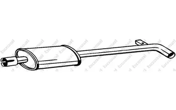 

BOSAL Middle Silencer for RENAULT CLIO MODUS