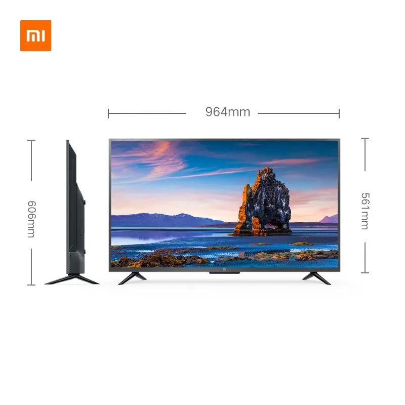 Телевизор Xiaomi mi tv 4S 43 android светодиодная подсветка Смарт ТВ 4K 1G+ 8G Custo mi zed русский язык