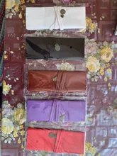 Nuevo estilo de cuero de la PU monedero bolsa de maquillaje Pem lápiz caso cosmético bolso Retro