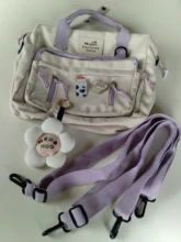 Mochila para niñas adolescentes multifuncional con hebilla de anillo, bolso de viaje portátil, mochila escolar pequeña, insignia, mochilas para mujeres