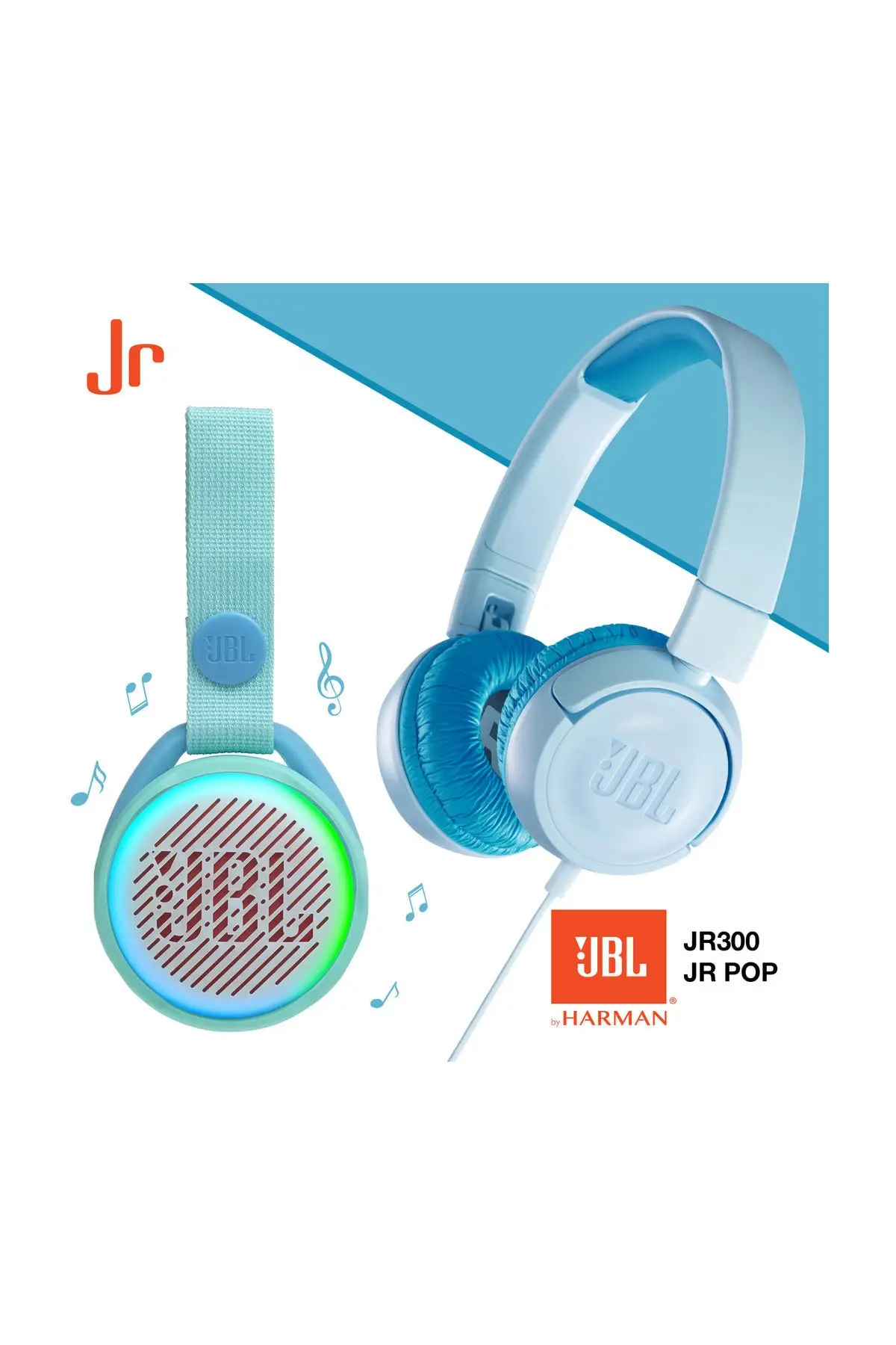 ORIGINAL JBL JR300 Kids on ear Headphones For Mobile Phone Sound Technology For Safe Children JR 300