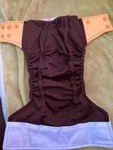 Elinfant-pañal de tela de malla de café transpirable, impermeable, reutilizable, pañal de tela para bebé