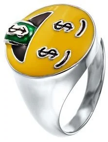 

Jay VI ring with silver enamel