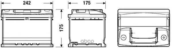 Аккумуляторная Батарея 50ah Deta Standard 12v 50ah 510a Etn 0(R) B13 242x175x175mm 14.2kg DETA арт. DC542