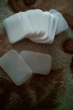 Papel desinfectante para jabón de manos, Mini láminas aromáticas desechables para jabón espumoso, 100 Uds., 5,6x3,6 cm