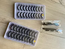 Pestañas 3D de visón, maquillaje, pestañas postizas largas naturales, extensión de pestañas llamativas, pestañas postizas hechas a mano, 10 pares