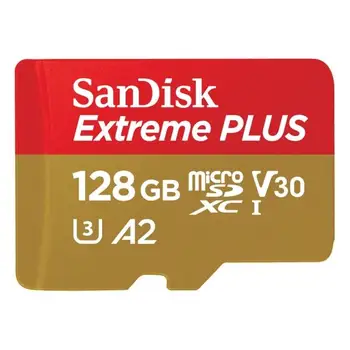 

Sandisk 128GB Extreme Plus microSDXC flash memory card Class 10