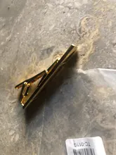 Vnox-Clips de corbata clásicos para hombre, color negro y dorado, Regalos para Él, accesorio de joyería