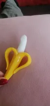Cepillos dentales de entrenamiento de silicona para bebé, sin BPA, forma de plátano, mordedor seguro, juguetes para morder, anillo de dentición, regalo para mordedor de bebé
