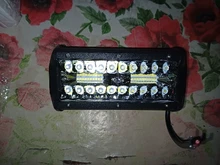 Barra de luz LED de 7 pulgadas para conducción todoterreno, haz combinado de 3 filas para barco, coche, Tractor, camión, 4x4, SUV, 12V y 24V, 2 uds.