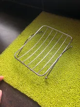 Jabonera de baño de acero inoxidable, soporte ovalado/rectangular, 1 Uds.