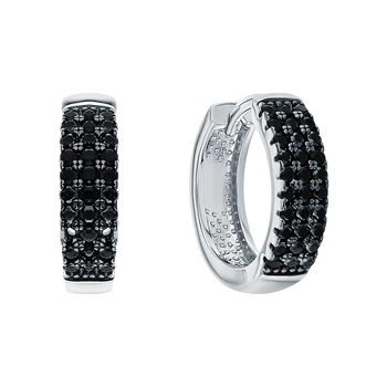 

Silver earrings with cubic zirconia sunlight sample 925