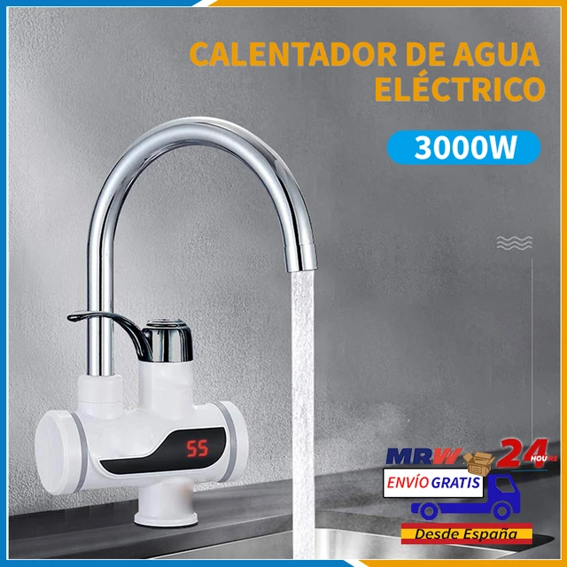 Grifo eléctrico de Agua Caliente 220V Enchufe EU Grifo Calentador de Agua  Instantáneo Sin Tanque Suministro agua Fría y Caliente para Cocina y Baño  Envios gratis desde españa - AliExpress