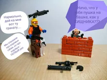 LEQUMOC-Juego de armas militares, Rifle, pistola, mortero, soldado, accesorios, figuras, bloques, juguetes, armas militares, equipo Swat