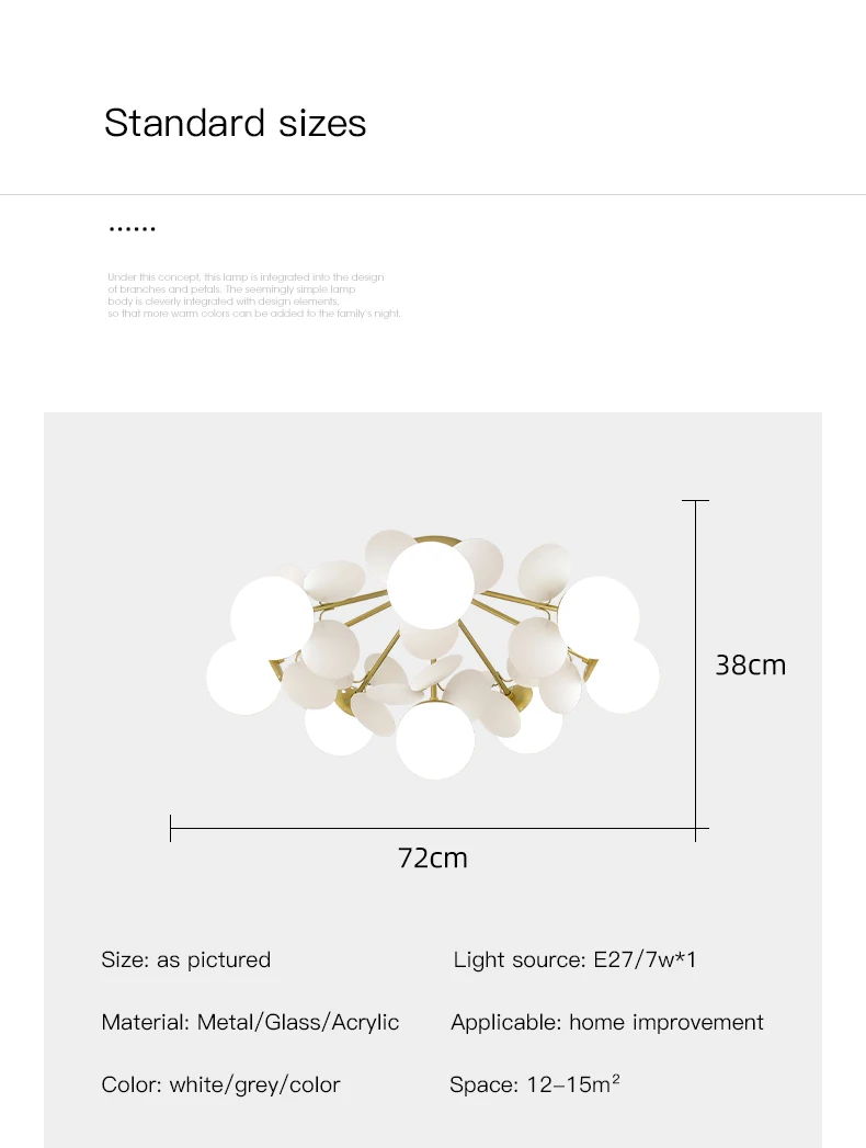 antique chandeliers Modern Nordic Design LED Chandelier For Living Room children Bedroom Dining Room Kitchen Ceiling Lamp Grey Glass Ball E27 Light dining room lights