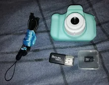 Mini cámara fotográfica digital 1080P para niños, Cámara de vídeo compacta para niños, juguete educativo, regalo de cumpleaños