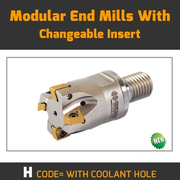 

MT90 LN10 D32 M16 L43 Z04 H-WITH COOLANT HOLE Modular End Mills With Changeable Insert