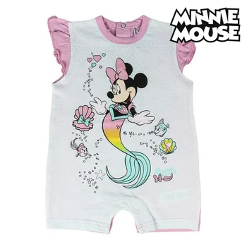 

Baby's Short-sleeved Romper Suit Minnie Mouse Pink Turquoise