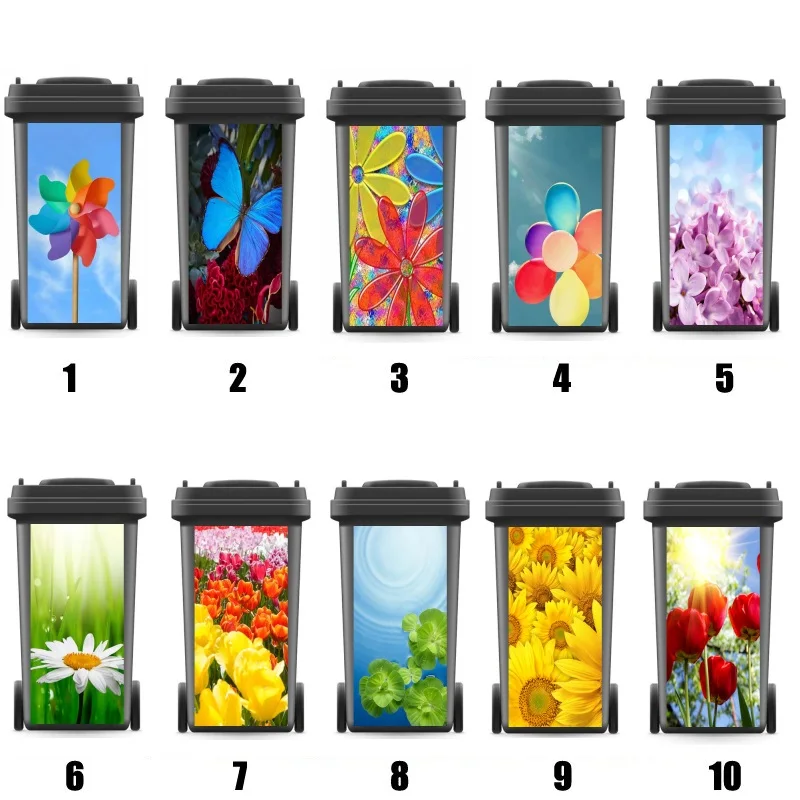 DIY современный клей съемный водостойкий стикер этикеты Для Мусора корзина для