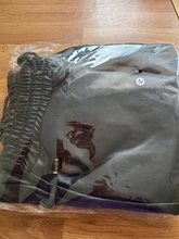 Pantalones de piel sintética para mujer, pantalón de chándal a la moda, de calle, pantalones de pitillo con cintura elástica, con cordón, bolsillos, GV109