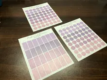 Pegatinas de viñetas para diario, 3 hojas, redondas, básicas, de puntos, álbum diario artesanal, planificador, pegatinas coreanas, papelería