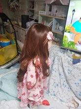 HENRY MARGU-pelucas de cabello largo ondulado degradado marrón con flequillo, peluca sintética Natural para mujer, cabello de Cosplay resistente al calor