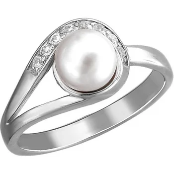 

Esthete ring with pearls and cubic zirconia
