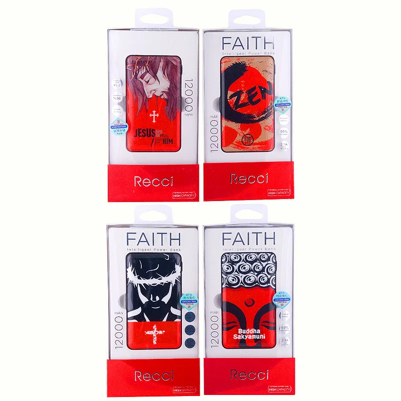 Дополнительный аккумулятор power Bank Recci Faith RF-12000 12000mAh | Мобильные телефоны и