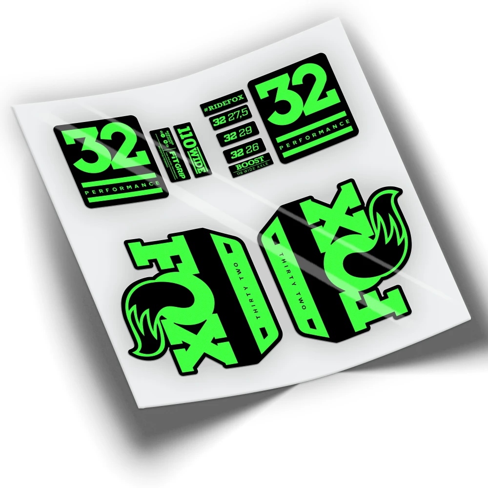 Adesivi Forcella Fox 32 Performance Series Wp250 Adesivi Bici, Bici Mtb Btt Adesivi Mountain Bike Adesivi Ciclismo Accessori Bici