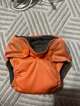 Feliz flauta recién nacido pañales pequeño AIO pañal de tela de carbón de bambú refuerzos dobles interior PUL a prueba de agua exterior Fit 2- 5KG bebé