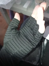 Guantes de compresión para artritis, 1 par, resistentes para el dolor articular, terapia con dedos abiertos, tratamiento de compresión