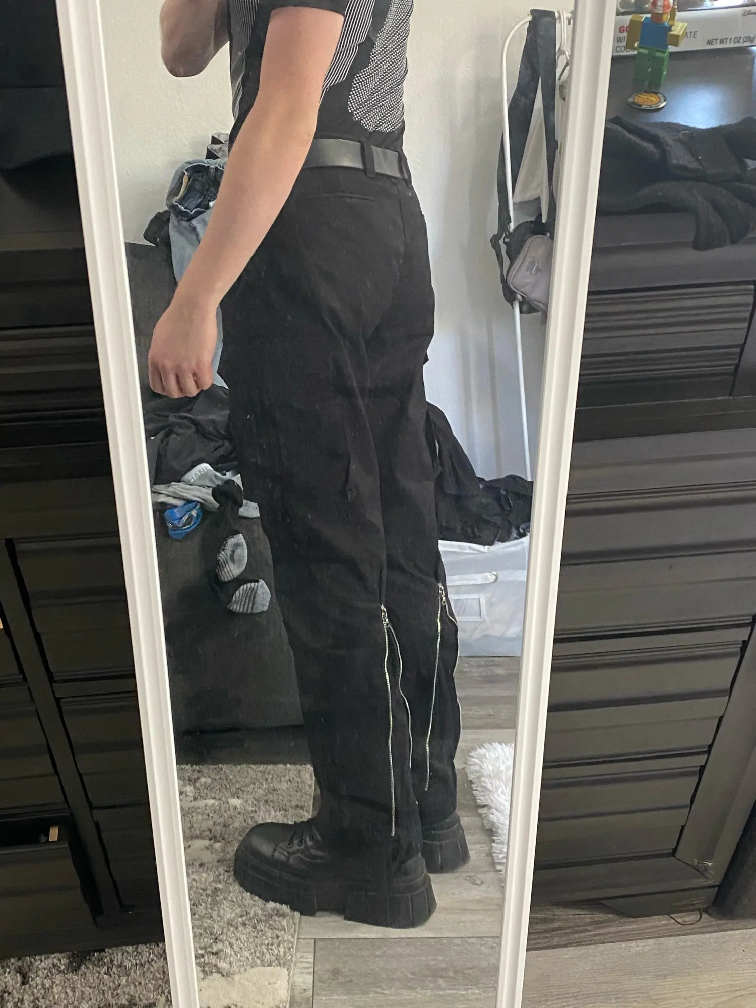 Back Zipper Streetwear Cargo Pants8