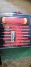 SKIUNT-Juego de destornilladores aislados, destornillador magnético Phillips, soporte de tornillo ranurado para herramientas manuales para electricistas
