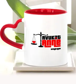

Personalized Attorney Mother Red Heart Mug Cup-1