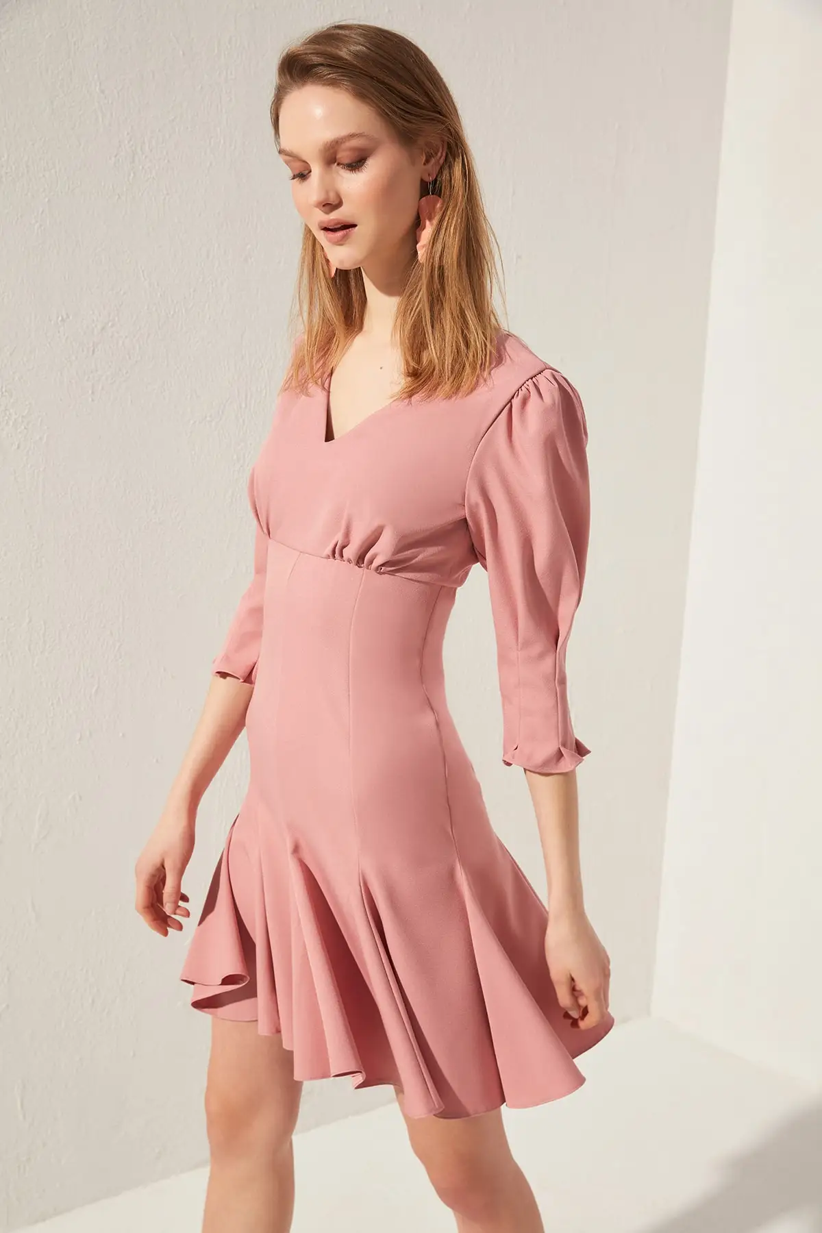 Vestido básico Trendyol TWOSS20EL0356 - 1