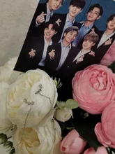 Anenjary-pendientes de plata de ley 925 con forma de estrella, aretes de cadena larga, S-E1443 completo